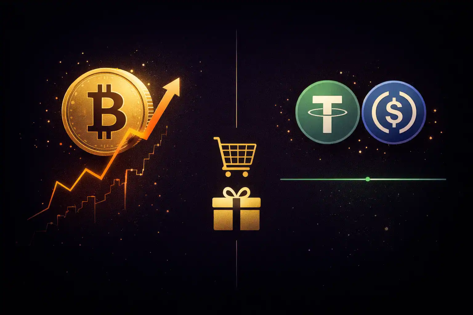 Bitcoin vs stablecoins for shopping — which crypto should you spend on gift cards in 2026