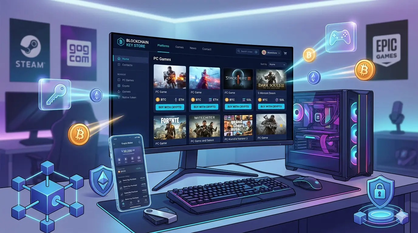 Crypto wallet paying for PC game keys on Genghis — no KYC, instant delivery, Bitcoin and 300+ tokens accepted