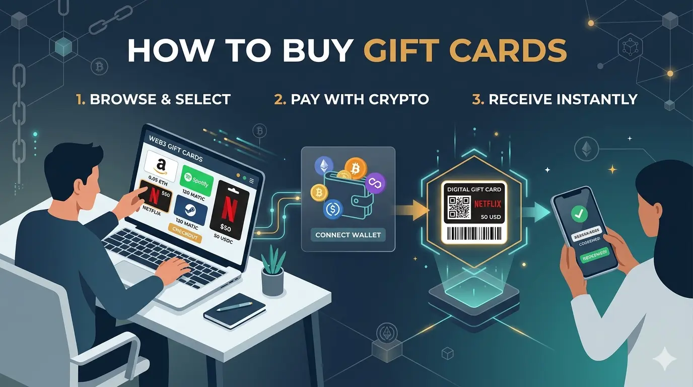How to buy gift card online with crypto