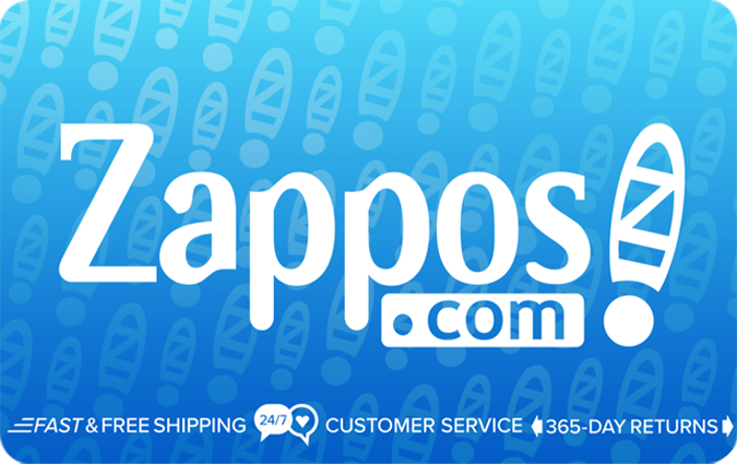 Zappos Gift Card (US) – buy with Bitcoin, USDT, ETH and 300+ tokens on GENGHIS