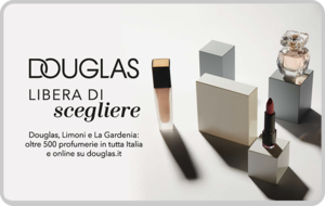 Douglas Italy Gift Card – buy with Bitcoin, USDT, ETH and 300+ tokens on GENGHIS