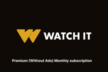 WATCH IT - Premium (Without Ads) Monthly subscript
