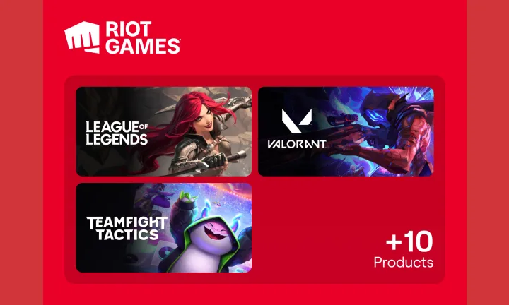 Riot Games Gift Card (US Account) – buy with Bitcoin, USDT, ETH and 300+ tokens on GENGHIS
