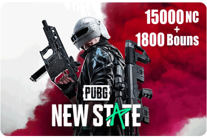 PUBG New State - 15,000NC + 1,800 Bonus Gift Card – buy with Bitcoin, USDT, ETH and 300+ tokens on GENGHIS