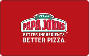 Papa John's USA Gift Card – buy with Bitcoin, USDT, ETH and 300+ crypto tokens on Genghis