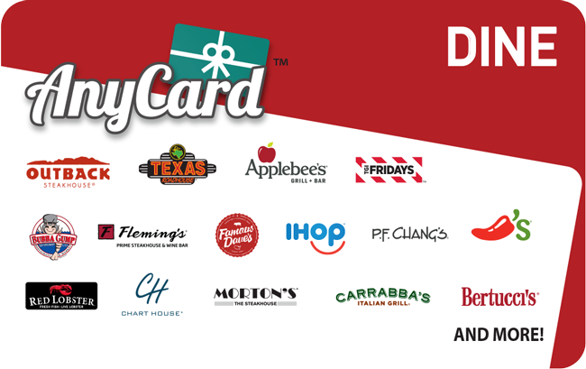 AnyCard Dine USA Gift Card – buy with Bitcoin, USDT, ETH and 300+ crypto tokens on Genghis