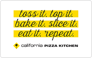 California Pizza Kitchen USA Gift Card – buy with Bitcoin, USDT, ETH and 300+ crypto tokens on Genghis