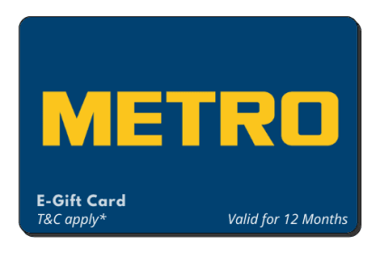 Metro Gift Voucher Pakistan Gift Card – buy with Bitcoin, USDT, ETH and 300+ tokens on GENGHIS