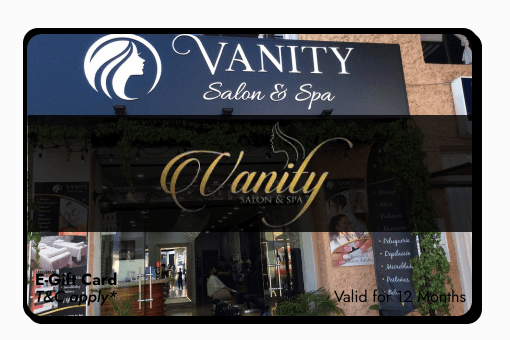 Vanity Salon & Spa Gifts Voucher