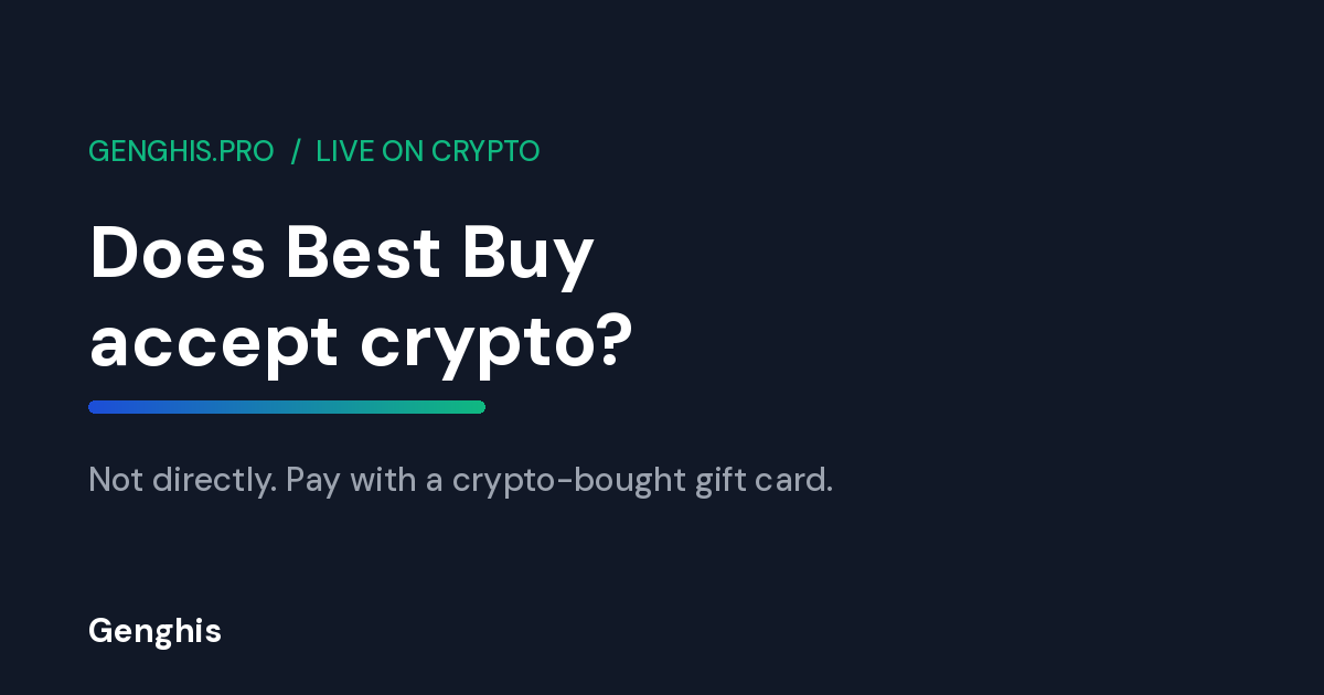 A shopper buying electronics at Best Buy with a gift card bought using Bitcoin and crypto on Genghis with no KYC required