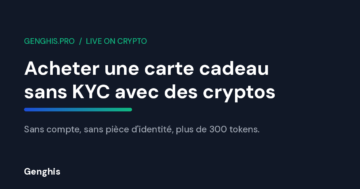 Visuel de couverture Genghis pour l'achat d'une carte cadeau sans KYC payee en cryptomonnaies