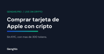 Comprar tarjeta de Apple con cripto sin KYC en Genghis