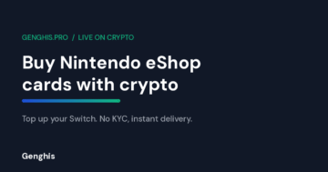 Buy a Nintendo eShop gift card with crypto on Genghis to top up a Switch account with no KYC and instant delivery