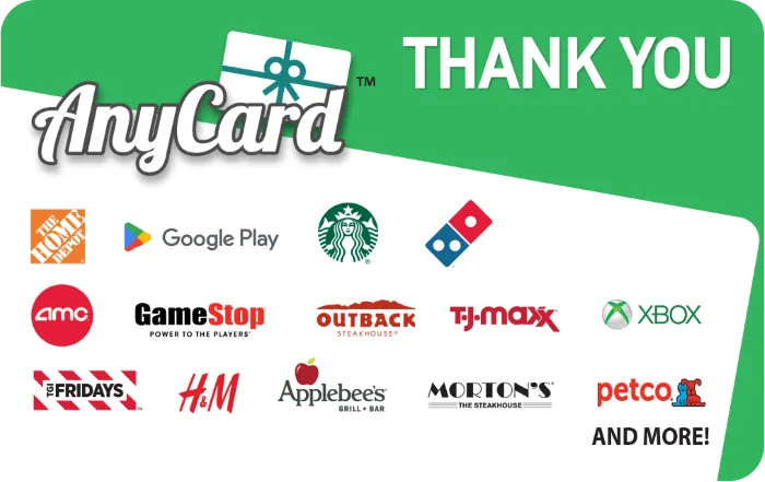 AnyCard Thank You USA Gift Card – buy with Bitcoin, USDT, ETH and 300+ crypto tokens on Genghis