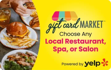 Gift Card Market Restaurant, Spa and Salon Choice Card