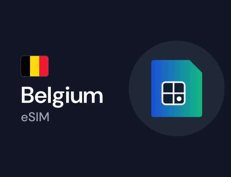 eSIM for Belgium, a mobile data plan you can buy with crypto on Genghis