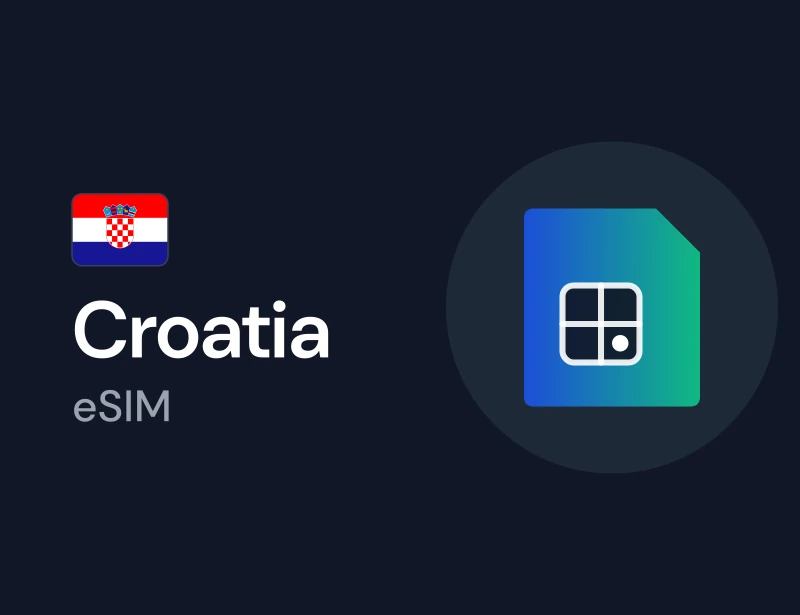 eSIM for Croatia, a mobile data plan you can buy with crypto on Genghis