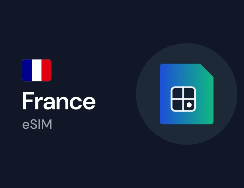 eSIM for France, a mobile data plan you can buy with crypto on Genghis