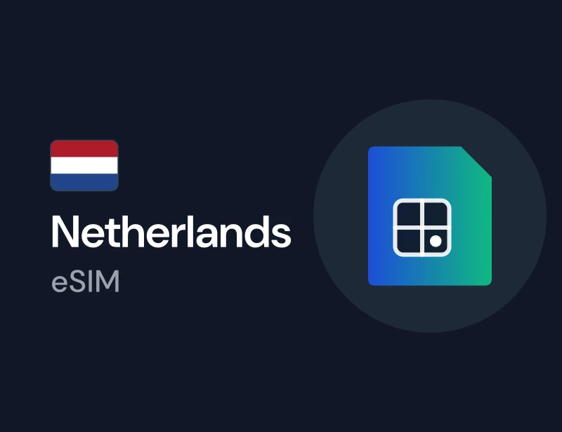 eSIM for the Netherlands, a mobile data plan you can buy with crypto on Genghis