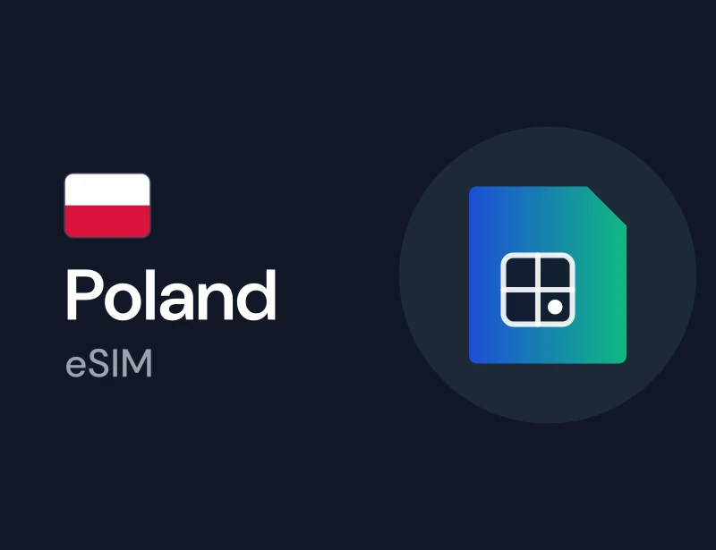 eSIM for Poland, a mobile data plan you can buy with crypto on Genghis