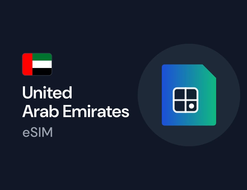 eSIM for the United Arab Emirates, a mobile data plan you can buy with crypto on Genghis