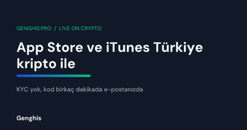 Kripto ile alınan App Store ve iTunes Türkiye hediye kartı kodu, Türkiye Apple Hesabında TL bakiye olarak yükleniyor