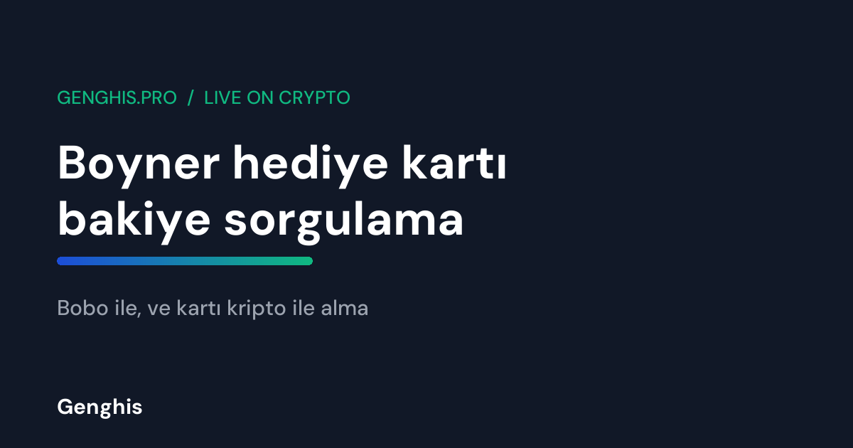 Telefon ekranında Boyner hediye kartı bakiyesi sorgulama ve yanında kartı kriptoyla almak için açık bir kripto cüzdanı
