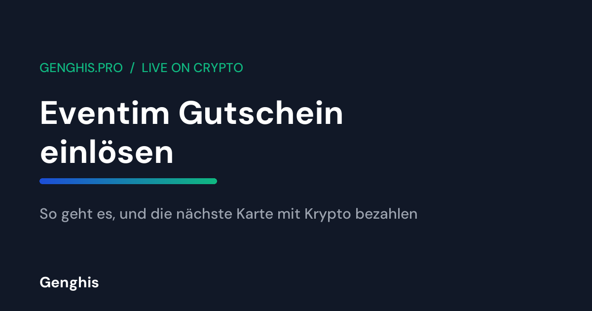 Eventim Gutscheincode wird im Warenkorb auf dem Laptop eingegeben, daneben eine Krypto-Wallet für die nächste Karte