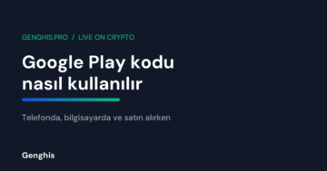 Android telefonda Google Play Kodu kullan ekranı ve yanında Türkiye kodunu kripto ile almak için açık bir kripto cüzdanı